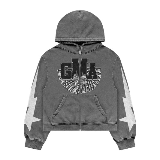 Get Money Agenda Zip-up Sweater